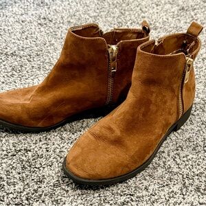 Forever 21 Brown Suede Ankle Boots